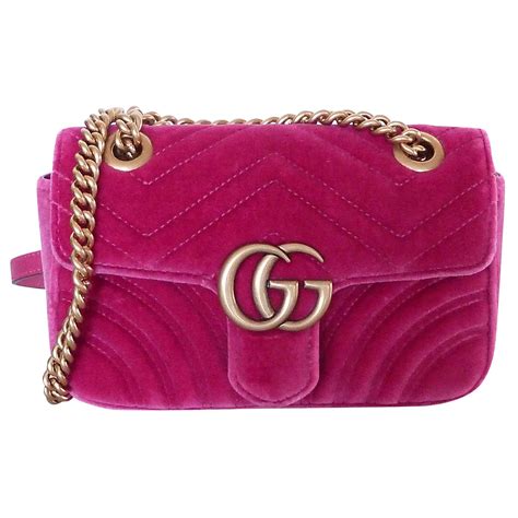 sac gucci rose velour|gucci leather handbags.